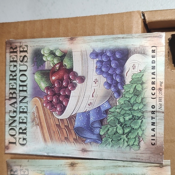 Longaberger Herb Marker & Seed Packet Gift Set Dill & Cilantro New In Bo… - Picture 6 of 9